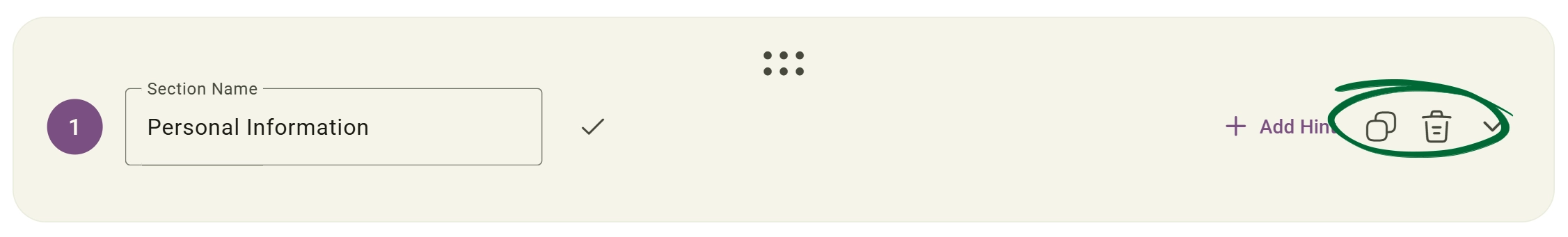 Arrange Questions screenshot